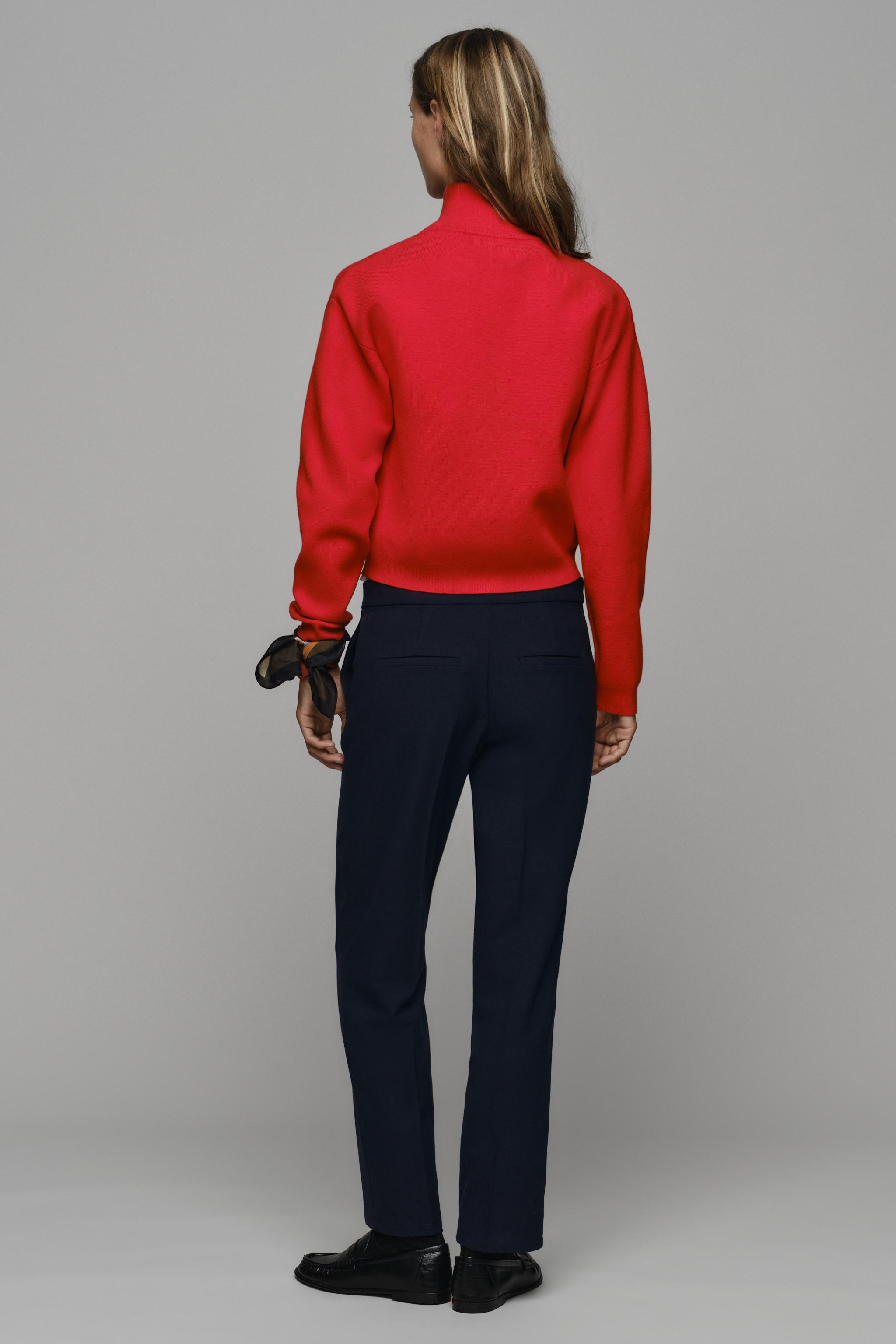 KNIT ZIP-UP JUMPER